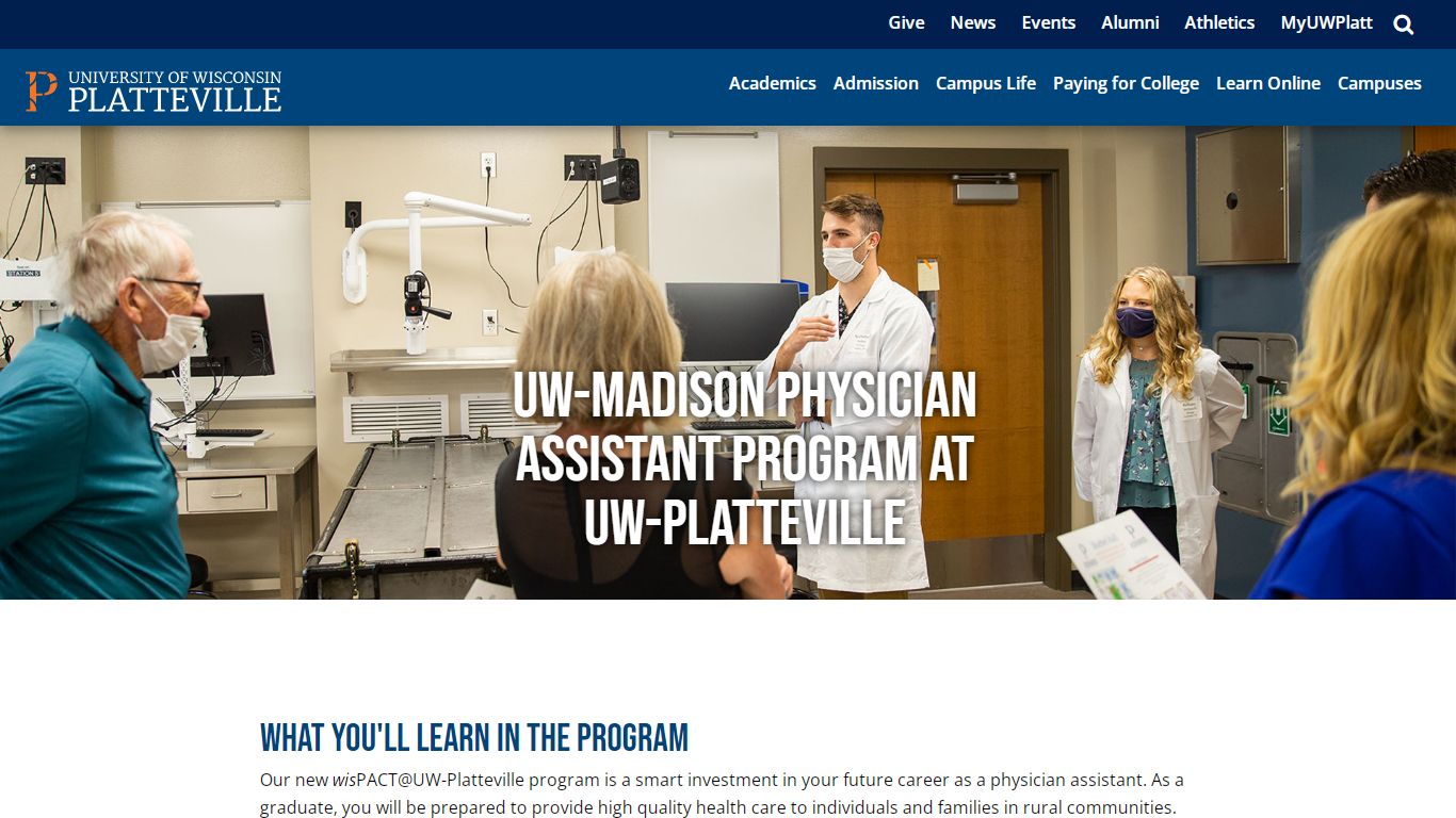 UW-Madison Physician Assistant Program at UW-Platteville